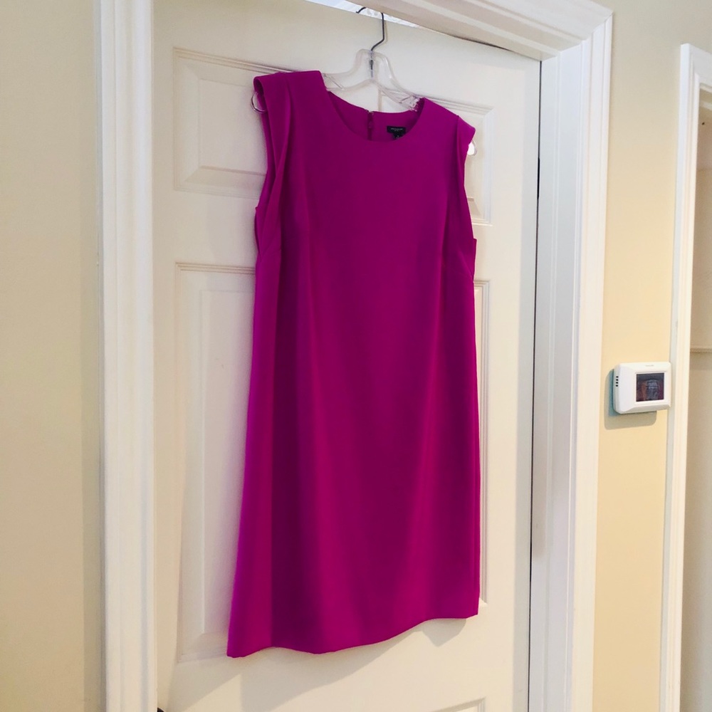 Ann Taylor fuchsia sleeveless dress